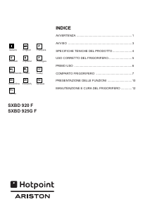 Manual Hotpoint-Ariston SXBD 925G F Frigorífico combinado