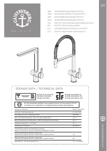 Manual Gustavsberg Estetic Torneira