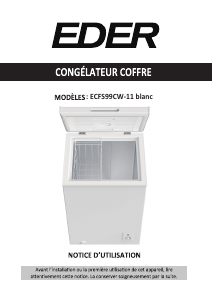 Mode d’emploi Eder ECFS99CW-11 Congélateur