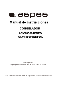 Bedienungsanleitung Aspes ACV185601ENFDX Gefrierschrank