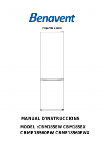 Manual de uso Benavent CBME18560EW Frigorífico combinado