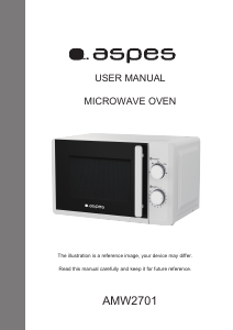 Manual de uso Aspes AMW2701 Microondas