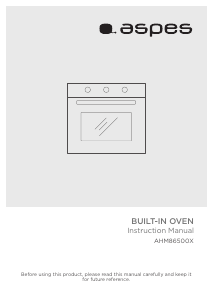 Handleiding Aspes AHM86500X Oven
