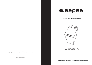 Handleiding Aspes ALCS6201C Wasmachine
