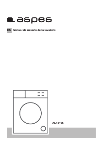 Manual de uso Aspes ALF2106 Lavadora