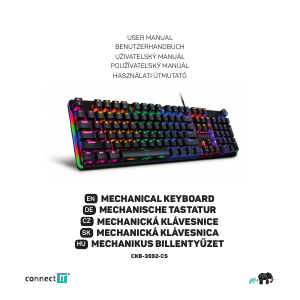 Manuál Connect IT CKB-3592-CS Klávesnice