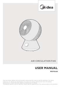 Manuale Midea MDF24JG Ventilatore