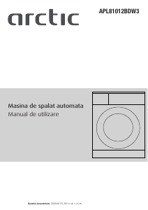 Manual Arctic APL81012BDW3 Mașină de spălat
