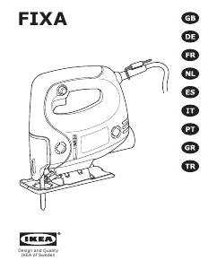 Manual de uso IKEA FIXA Sierra de calar