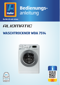 Bedienungsanleitung Aliomatic WDA 7514 Waschtrockner