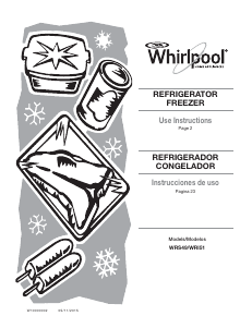Bruksanvisning Whirlpool WRS49AKT Kyl-frys