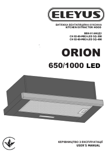 Manual Eleyus ORION 650 LED 60 BL Cooker Hood