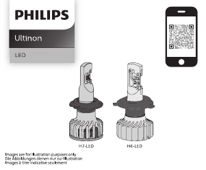 Bruksanvisning Philips LUM11972U60BX2 Ultinon Strålkastare