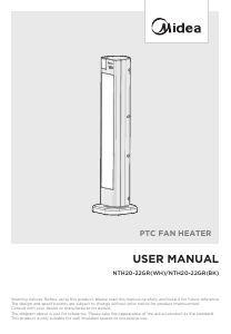 Manual de uso Midea NTH20-22GR(WH) Calefactor