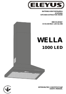 Bruksanvisning Eleyus WELLA 1000 LED 60 BL Köksfläkt