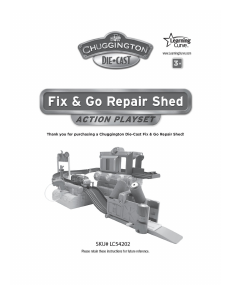 Handleiding TOMY Chuggington Die-cast Fix & Go Repair Shed