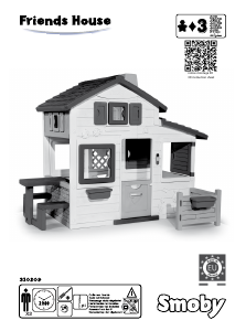 Посібник Smoby 310209 Friends House Дитячий будиночок для ігор
