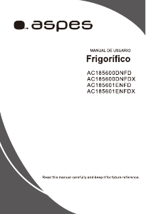Manual de uso Aspes AC185601ENFD Frigorífico combinado