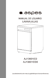 Manual de uso Aspes AJ13601ED Lavavajillas