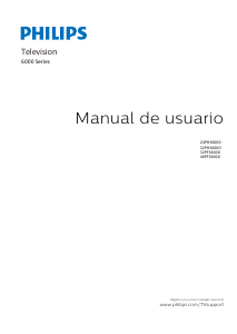 Manual de uso Philips 32PHS6000 Televisor de LED