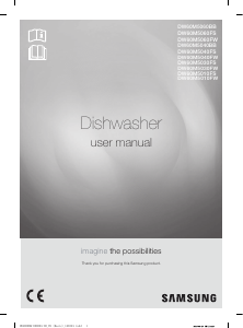 Manual Samsung DW60M5040FW Dishwasher