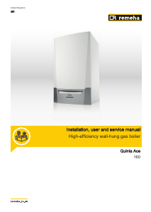 Manual Remeha Quinta Ace 160 Gas Boiler