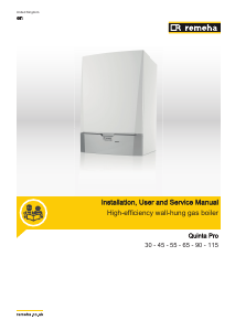 Bruksanvisning Remeha Quinta Pro 55 Gaspanna