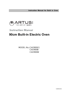 Bruksanvisning Artusi CAO900W Ugn