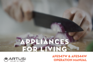 Bruksanvisning Artusi AFE544W Spis