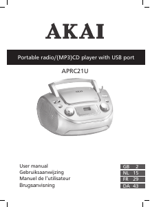 Mode d’emploi Akai APRC21U Stéréo