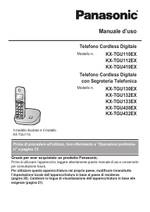 Manuale Panasonic KX-TGU110EX Telefono senza fili