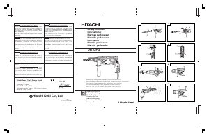 Handleiding Hitachi DH 22PG Boorhamer