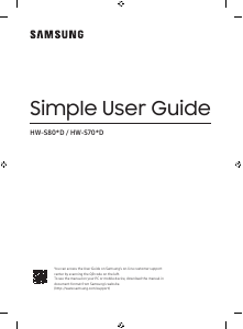 Manual de uso Samsung HW-S801D Sistema de home cinema