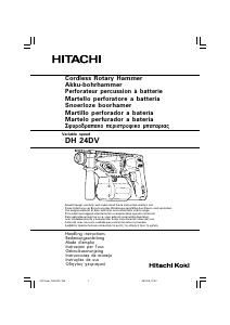 Manual de uso Hitachi DH 24DV Martillo perforador