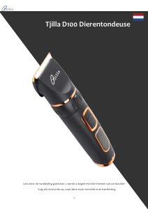 Bruksanvisning Tjilla D100 Djurtrimmer