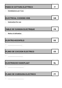 Mode d’emploi Glem P6ERL-OXO-GCU Table de cuisson