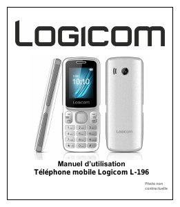 Mode d’emploi Logicom L-196 Téléphone portable