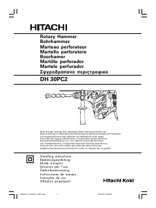 Mode d’emploi Hitachi DH 30PC2 Perforateur