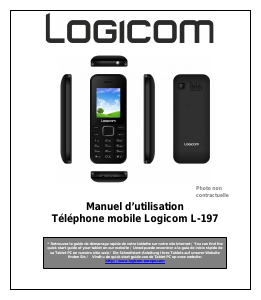 Mode d’emploi Logicom L-197 Téléphone portable