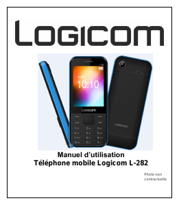 Mode d’emploi Logicom L-282 Téléphone portable