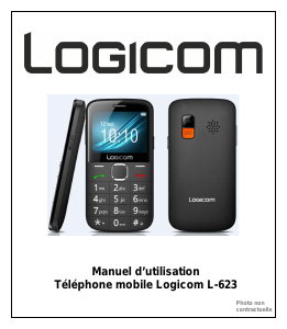 Mode d’emploi Logicom L-623 Téléphone portable