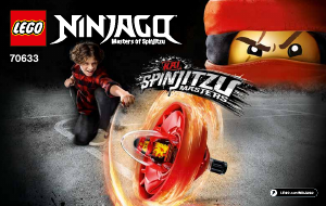Handleiding Lego set 70633 Ninjago Kai - Spinjitzumeester