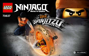 Manual Lego set 70637 Ninjago Cole - Spinjitzu master
