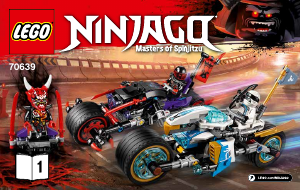 Bruksanvisning Lego set 70639 Ninjago Gaturace med motorcyklar