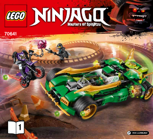 Käyttöohje Lego set 70641 Ninjago Ninjojen yökiitäjä