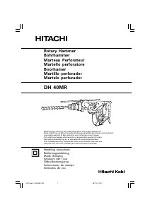 Mode d’emploi Hitachi DH 40MR Perforateur