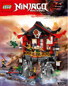 Handleiding Lego set 70643 Ninjago Tempel van de opstand