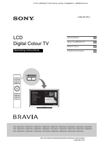 Bruksanvisning Sony Bravia KDL-32CX523 LCD TV