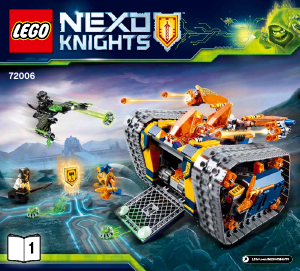 Bruksanvisning Lego set 72006 Nexo Knights Axls beltegående arsenal