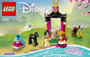 Mode d’emploi Lego set 41151 Disney Princess L'entraînement de Mulan